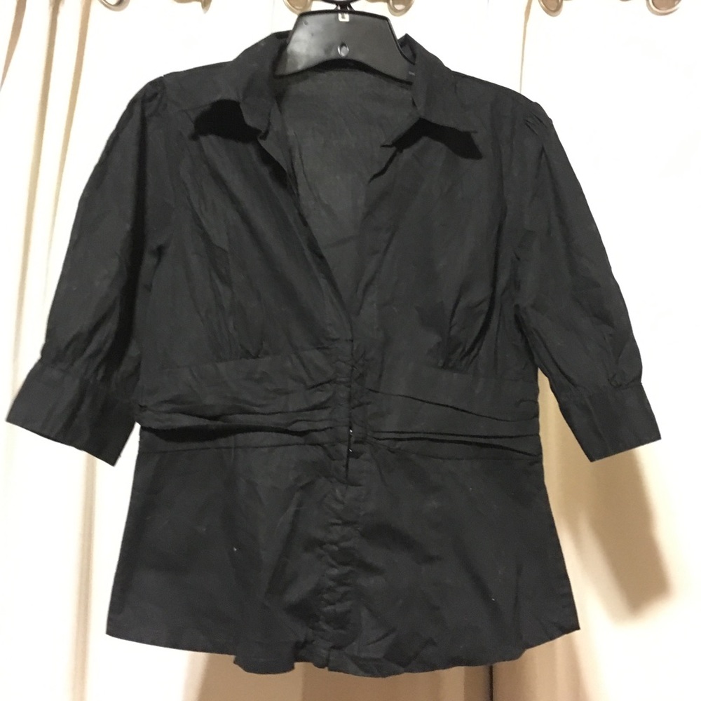 Black button up shirt